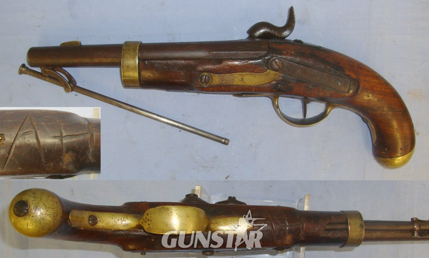  Suhl (Germany) With Brass Furniture & Captive Steel Ram Rod. Sn 22697 .600 Nitro Express Muzzleloader