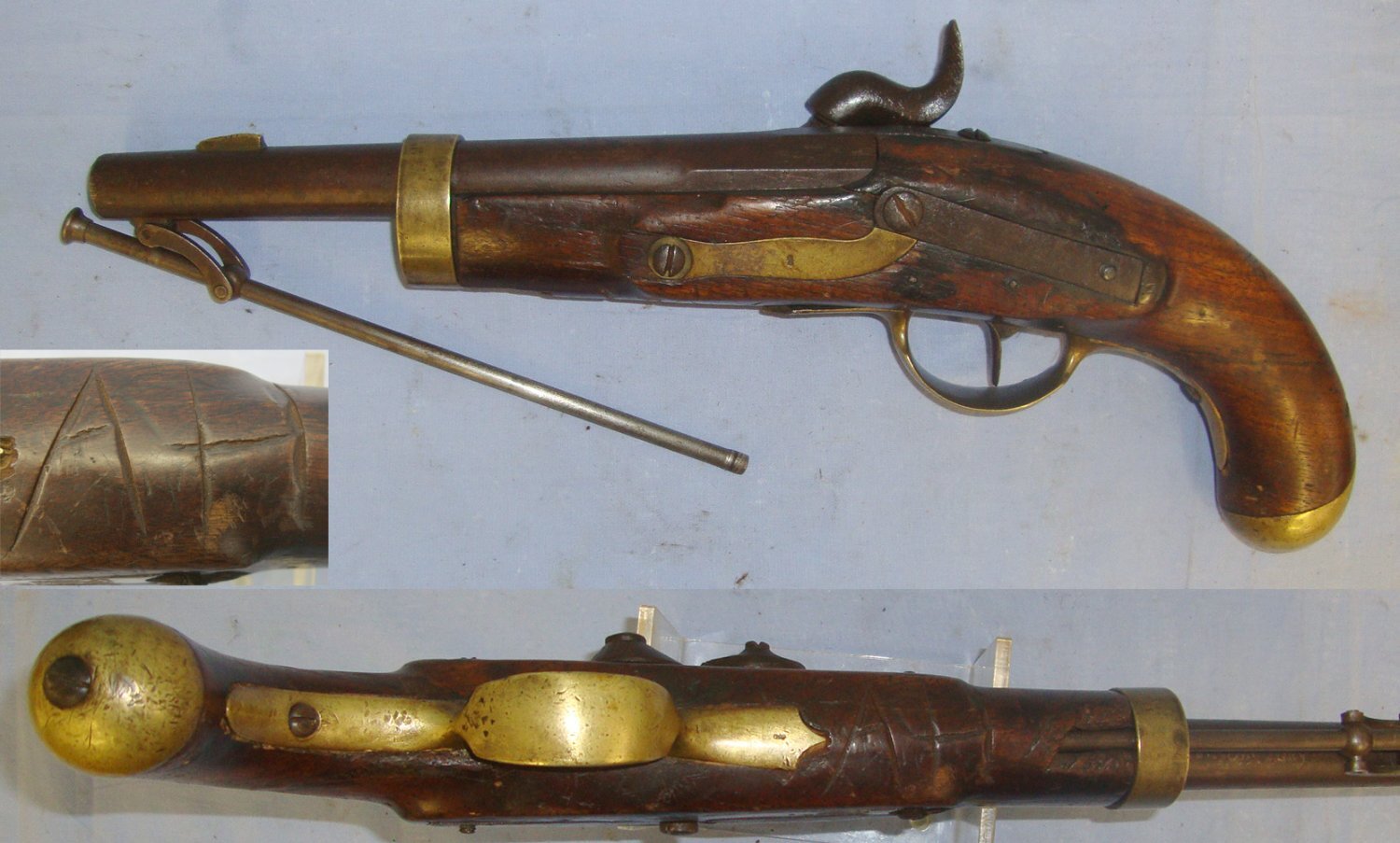  Suhl (Germany) With Brass Furniture & Captive Steel Ram Rod. Sn 22697 .600 Nitro Express Muzzleloader