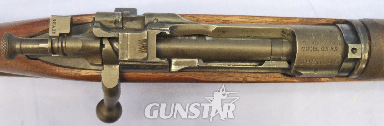 WW2, 1943 Dated, US Army Remington Made, Springfield Model 1903/A3 SNIPERS .30-06 Calibre Bolt Action Rifle. **UK 2012 DEACTIVATION CERTIFICATED.** - D 6050 WW2, 1943 Dated, US Army Remington Made, Springfield Model 1903/A3 SNIPERS .30-06 Calibre Bolt Action Rifle. **UK 2012 DEACTIVATION CERTIFICATED.** - D 6050 Bolt Action .30-06_ Rifle 