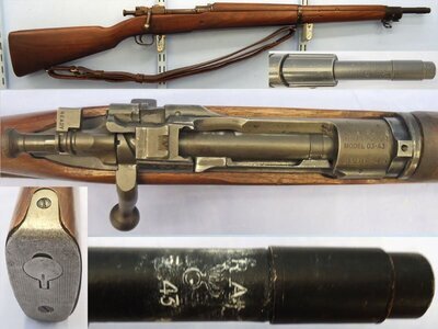 WW2, 1943 Dated, US Army Remington Made, Springfield Model 1903/A3 SNIPERS .30-06 Calibre Bolt Action Rifle. **UK 2012 DEACTIVATION CERTIFICATED.** - D 6050 WW2, 1943 Dated, US Army Remington Made, Springfield Model 1903/A3 SNIPERS .30-06 Calibre Bolt Action Rifle. **UK 2012 DEACTIVATION CERTIFICATED.** - D 6050 Bolt Action .30-06_ Rifle
