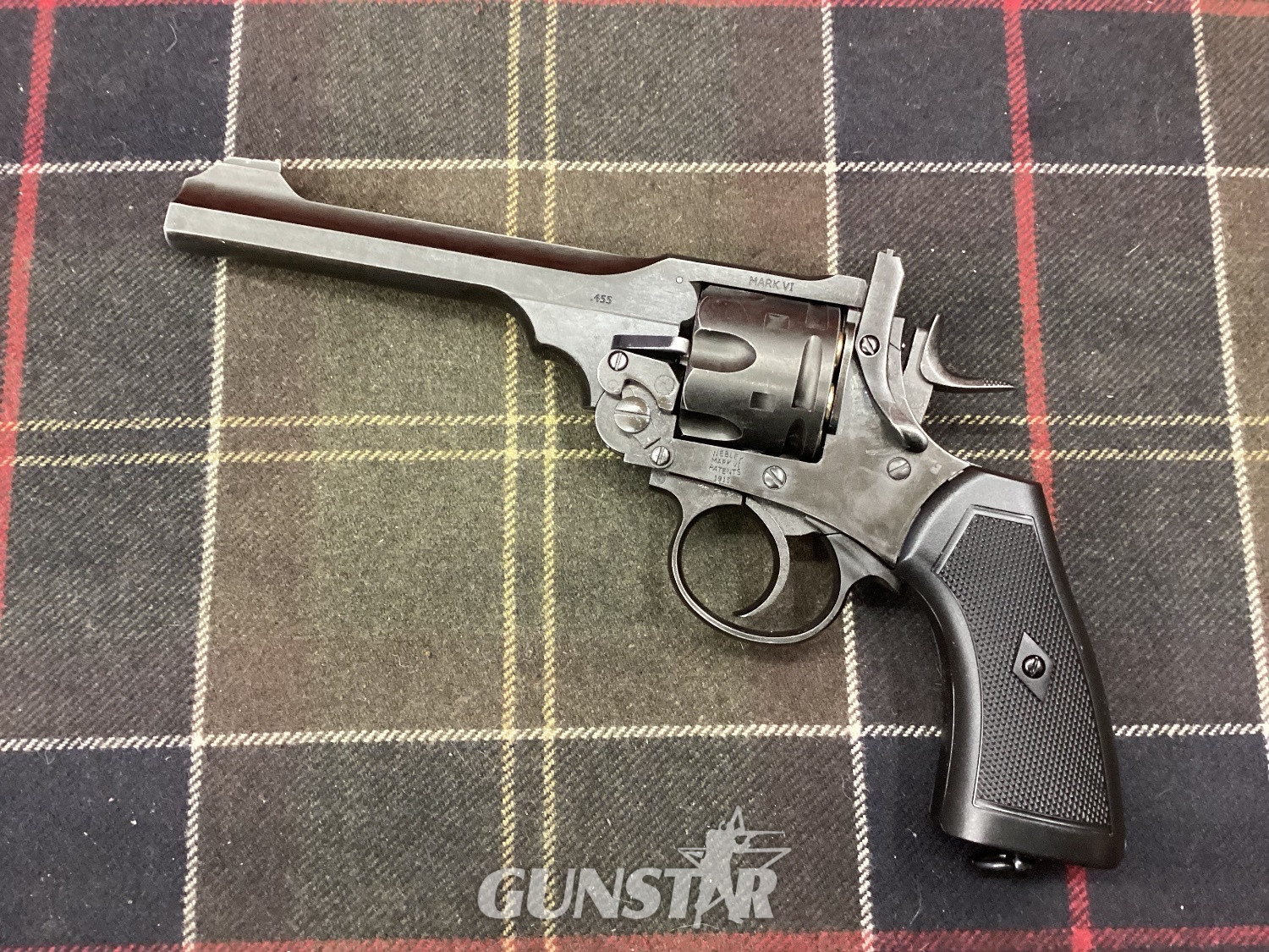 Webley / Webley & Scott WEBLEY MK-VI SERVICE REVOLVER 6’’ BATTLE FIELD FINNISH.  .177 in 