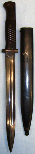  M84/98 German Bayonet Early Pattern 3rd Model and Scabbard. BAYO 753. Bayonet