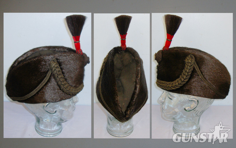 Victorian & WWI Era ‘Rifle Brigade Officers Sealskin Busby & Plume/Badge’. 19966:29. Victorian & WWI Era ‘Rifle Brigade Officers Sealskin Busby & Plume/Badge’. 19966:29. Antique & Militaria