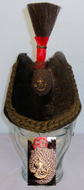 Victorian & WWI Era ‘Rifle Brigade Officers Sealskin Busby & Plume/Badge’. 19966:29. Victorian & WWI Era ‘Rifle Brigade Officers Sealskin Busby & Plume/Badge’. 19966:29. Antique & Militaria