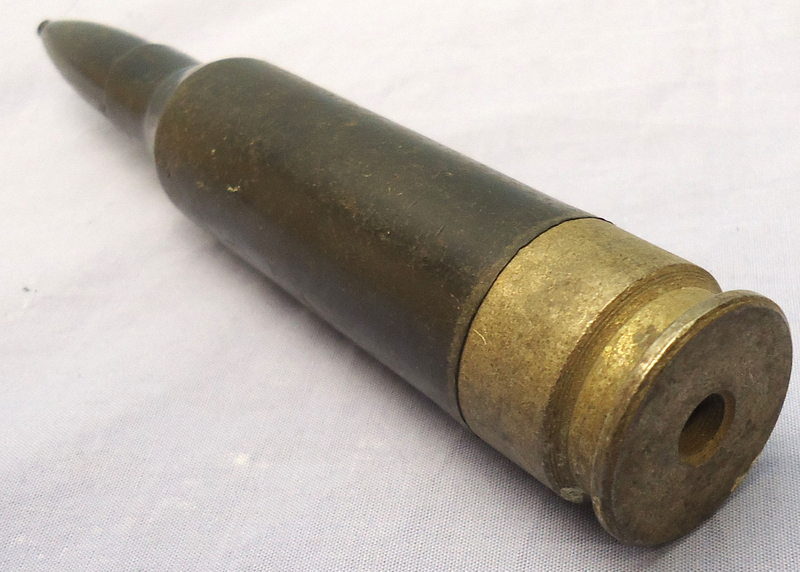  INERT. Russian 14.5x114, 14.5mm PTRD & PTRS Anti-Tank Rifle & KPV Heavy Machine Gun Drill Round. - O 1865 INERT. Russian 14.5x114, 14.5mm PTRD & PTRS Anti-Tank Rifle & KPV Heavy Machine Gun Drill Round. - O 1865  Other Ammunition