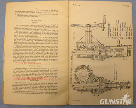  H.M.S.O. Book Dated 1914 "A Handbook Of The 3" Q.F. Gun. Land Service." Withdraw Handbook Of The 3" Q.F. Gun. Land Service." Withdrawn Stock From The Imperial Wa Other Accessory