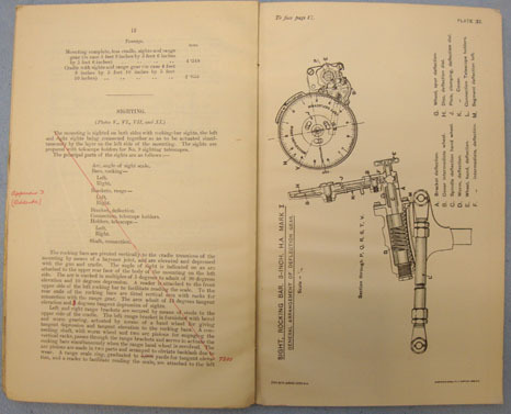 H.M.S.O. Book Dated 1914 "A Handbook Of The 3" Q.F. Gun. Land Service." Withdraw Handbook Of The 3" Q.F. Gun. Land Service." Withdrawn Stock From The Imperial Wa Other Accessory