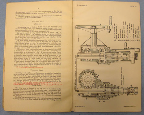  H.M.S.O. Book Dated 1914 "A Handbook Of The 3" Q.F. Gun. Land Service." Withdraw Handbook Of The 3" Q.F. Gun. Land Service." Withdrawn Stock From The Imperial Wa Other Accessory