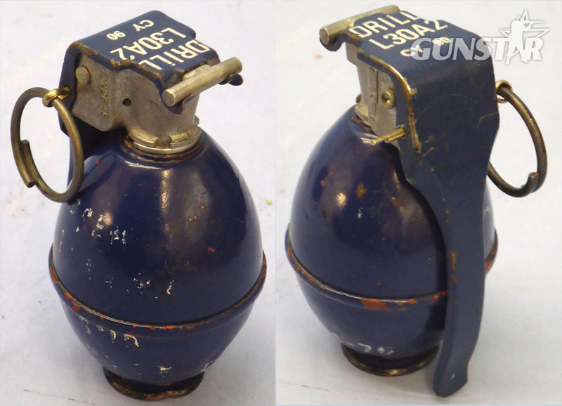 INERT DEACTIVATED. British, L30 A2, Drill, Hand Grenade. Sn - 19965 INERT DEACTIVATED. British, L30 A2, Drill, Hand Grenade. Sn - 19965  Other Ammunition in 