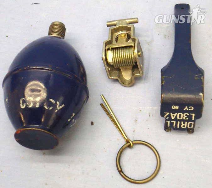 INERT DEACTIVATED. British, L30 A2, Drill, Hand Grenade. Sn - 19965 INERT DEACTIVATED. British, L30 A2, Drill, Hand Grenade. Sn - 19965  Other Ammunition
