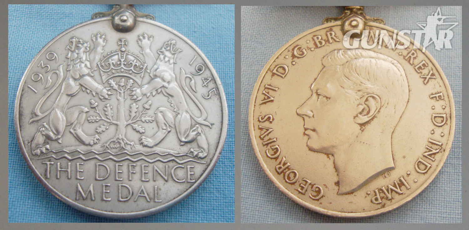 WWII British Defence Medal with Ribbon. BA 420. WWII British Defence Medal with Ribbon. BA 420. Antique & Militaria