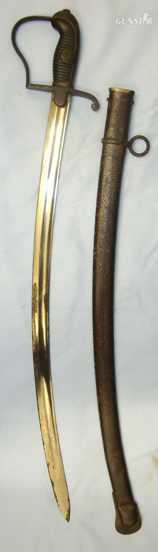 WW1 1916 Imperial German Mannschaften (other ranks) Field Artillery Sword By Weyersberg Kirschbaum & Cie (WKC) Solingen & Scabbard. Sn 22954 Sword in 