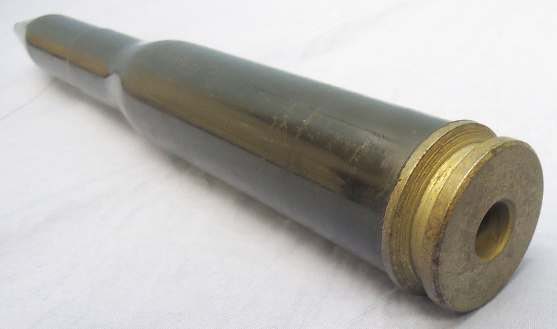  INERT. Russian 23x152B 23mm VYa, ZSU and ZSU-23-4 ShilkaAnti-Aircraft Gun Drill Round. - O 1864 INERT. Russian 23x152B 23mm VYa, ZSU and ZSU-23-4 ShilkaAnti-Aircraft Gun Drill Round. - O 1864  Other Ammunition