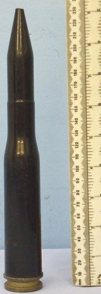 INERT. Russian 23x152B 23mm VYa, ZSU and ZSU-23-4 ShilkaAnti-Aircraft Gun Drill Round. - O 1864 INERT. Russian 23x152B 23mm VYa, ZSU and ZSU-23-4 ShilkaAnti-Aircraft Gun Drill Round. - O 1864  Other Ammunition - {CATEGORY} in 