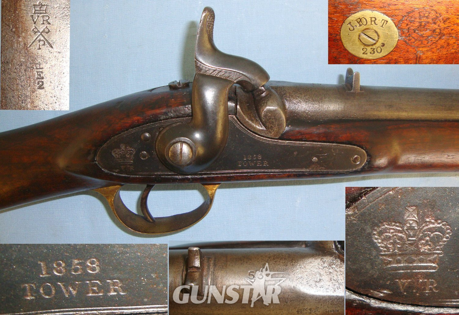 FIRST PRODUCTION**Victorian British Army In India Pattern 1858 / 67 Bengal Light Cavalry Enfield Tower .656 Calibre, Smooth Bore, Percussion Carbine With 1858 Dated Action, Saddle Bar, Ring, Inlaid Stock Disc ‘J. Fort’. Sn 15270 carbine Muzzleloader .65 Cal Muzzleloader Rifle in 