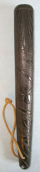 Victorian Irish Police Small Hand Carved Bog Oak Wooden Truncheon/ Club. Victorian Irish Police Small Hand Carved Bog Oak Wooden Truncheon/ Club.  Other Accessory in 