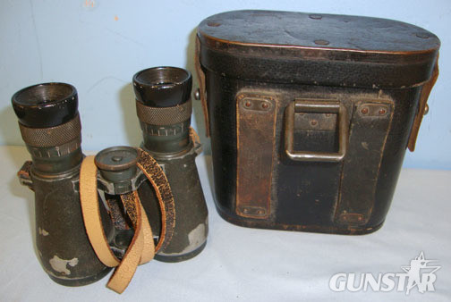 Emil Busch AG Rathenow With Spandau GPK Rifle Inspection Office ‘K’ Mark, Neck S 6 X 39 Magnification Fernglas Model 08 Field Binoculars By Emil Busch AG Ratheno Sight & Optic in 