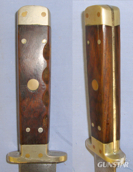 UNUSUAL**Late Victorian Era ‘J. Sainsbury Ltd’ (London) Spear Point Bowie Knife With Quality Made Later Scabbard Hunting Knive
