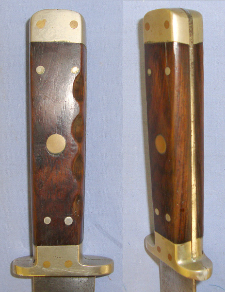 UNUSUAL**Late Victorian Era ‘J. Sainsbury Ltd’ (London) Spear Point Bowie Knife With Quality Made Later Scabbard Hunting Knive