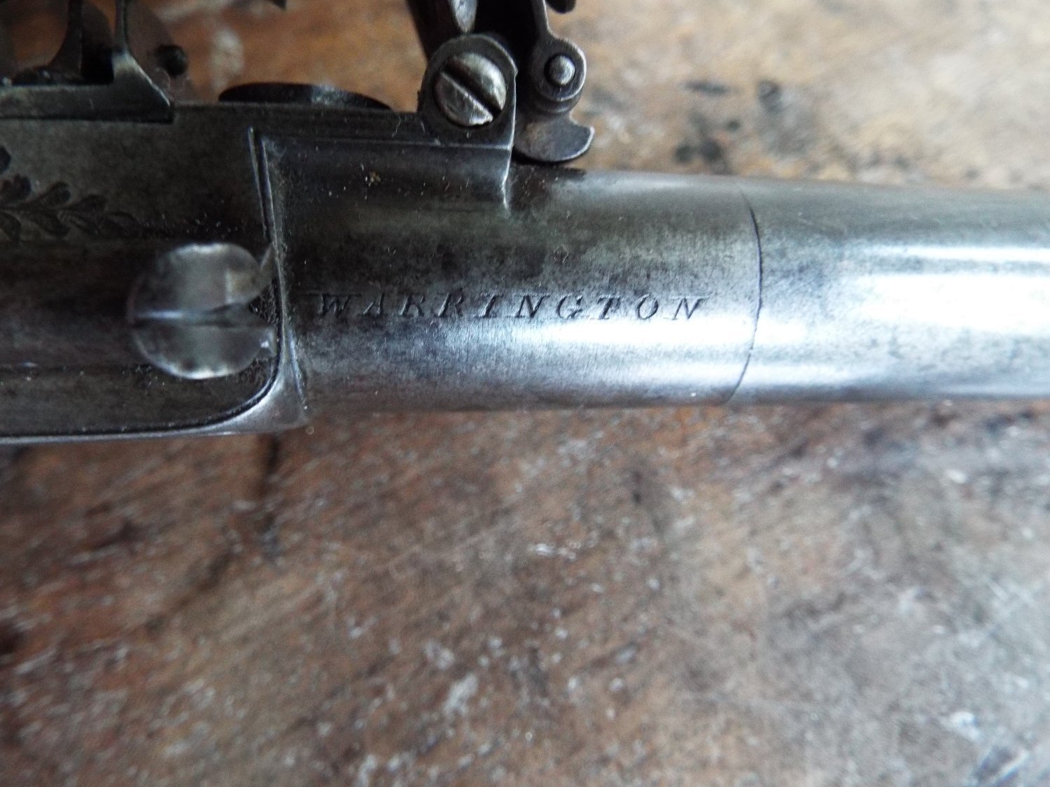 E. & G. Higham Flintlock Pocket Bayonet Pistol .38 Muzzleloader - {CATEGORY}