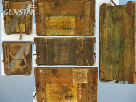 400 Round Empty Wooden Ammunition Box Originally Containing 400 Rounds Of 12 Bor 400 Round Empty Wooden Ammunition Box Originally Containing 400 Rounds Of 12 Bor Antique & Militaria