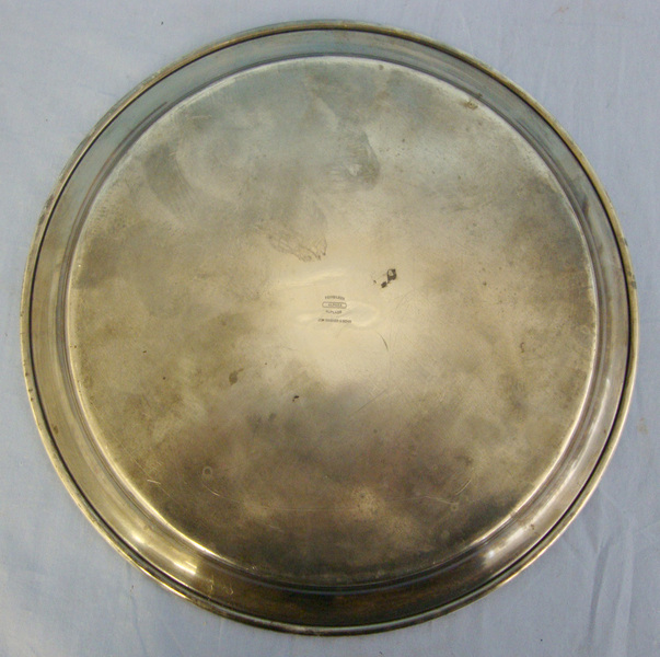  WW2 1945 Nazi German Joh Wagner & Son Fallschirmjager\'s (Paratrooper\'s) Honour War Service Solid Fine Silver Tray With Presentation Engraving To ‘Obgfr (Obergefreiter / Senior Lance Corporal) Hans During Kriegsberichtertrupp (War Reporter Troop). Sn 2  Other Accessory
