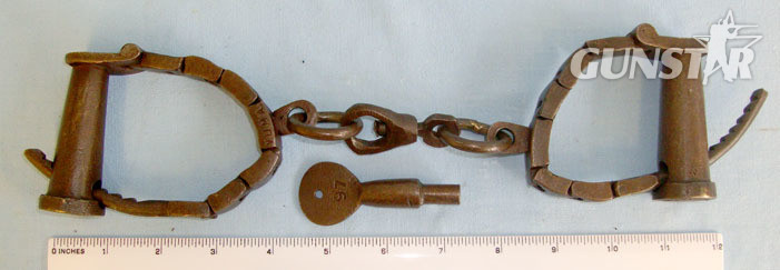 Hiatt Flexible’ Link Handcuffs Marked ‘Yuma’ To The Yuma Police Dept, Arizona , USA Nu Other Accessory in 