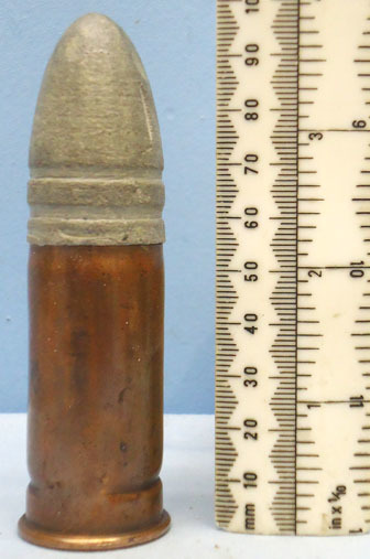 INERT DEACTIVATED. Extremely Rare Unfired 1 Inch (25.4 x 55R) Gatling Gun Bennet INERT DEACTIVATED. Extremely Rare Unfired 1 Inch (25.4 x 55R) Gatling Gun Bennet Antique & Militaria