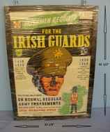 MINT**Original, Immediate Post WW2, Large Framed, John Cleland & Son Ltd Belfast N. Ireland Colour Lithograph British Irish Guards Regiment Recruitment Poster  Antique & Militaria