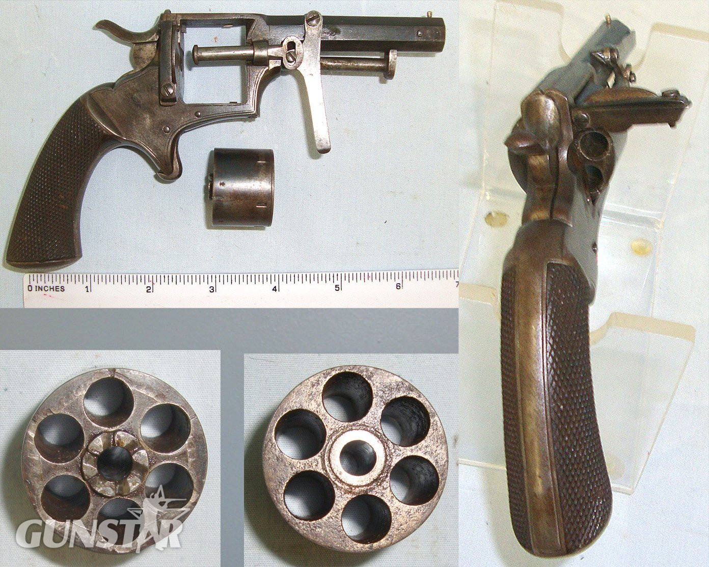 SCARCE** C1880’s J. Squires London Webley .30 Rim Fire Six-Shot Webley Pocket Revolver, Side Gate Loading With Captive Extractor Lever. Sn 23653 rim fire revolver .30 Revolver