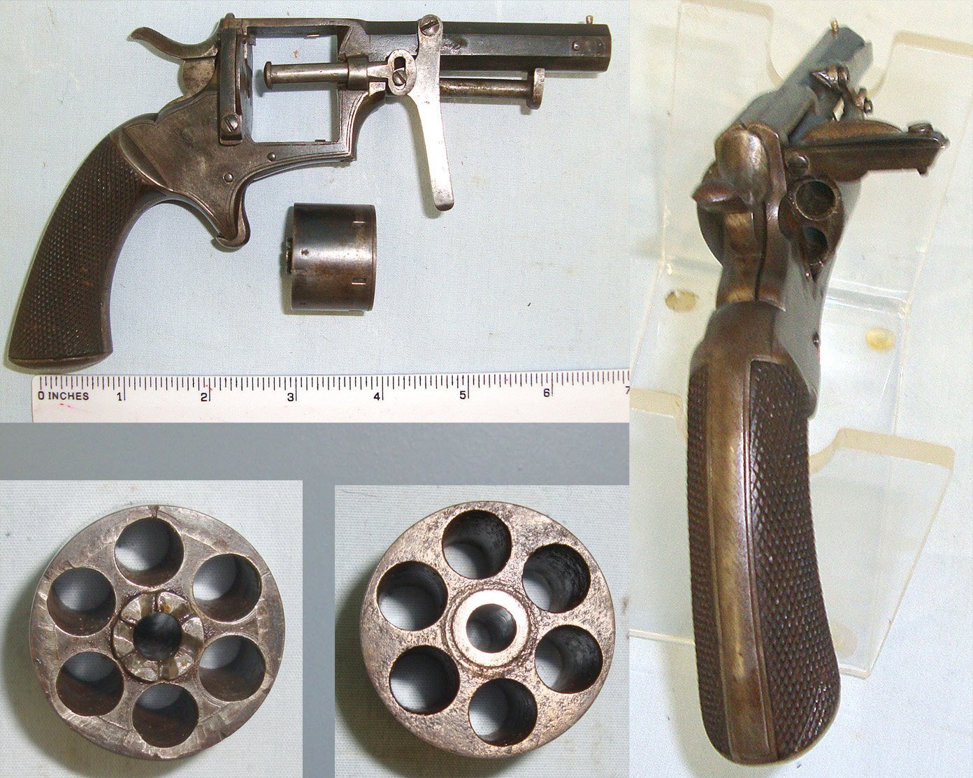 SCARCE** C1880’s J. Squires London Webley .30 Rim Fire Six-Shot Webley Pocket Revolver, Side Gate Loading With Captive Extractor Lever. Sn 23653 rim fire revolver .30 Revolver