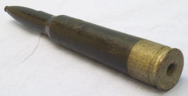  INERT. Russian 12.7x108 12.7mm Degtyarev Heavy Machine Gun Dummy Round. - O 1866 INERT. Russian 12.7x108 12.7mm Degtyarev Heavy Machine Gun Dummy Round. - O 1866  Other Ammunition