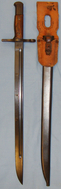 Type 30 Ariska Bayonet with Scabbard and Rare Canvas Frog. BAYO 168 Bayonet