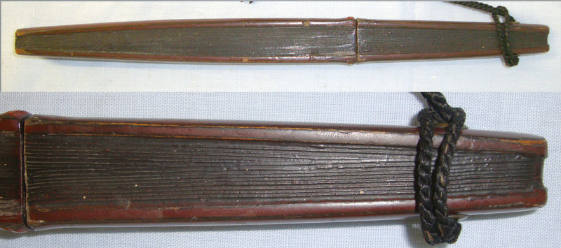 Japanese Meiji Period C 1880’s- 1910 Concealed Fan Tanto / Dagger With Tasselled Cord Knive