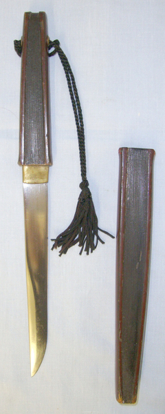  Japanese Meiji Period C 1880’s- 1910 Concealed Fan Tanto / Dagger With Tasselled Cord Knive