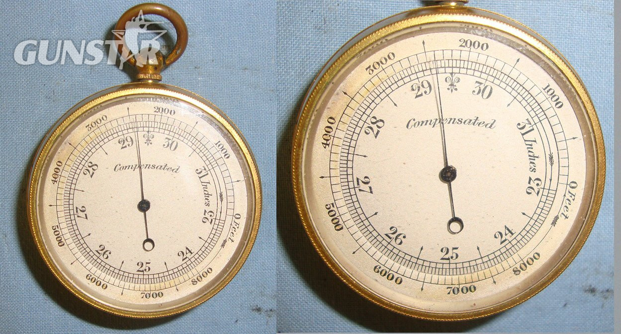 Cased, C1910 WW1 Era British RNAS/RFC Observation Balloon Troops Negretti & Zambra Pocket Barometer / Altimeter With Magnifying Compass Compendium. Sn 17917  Other Accessory in 