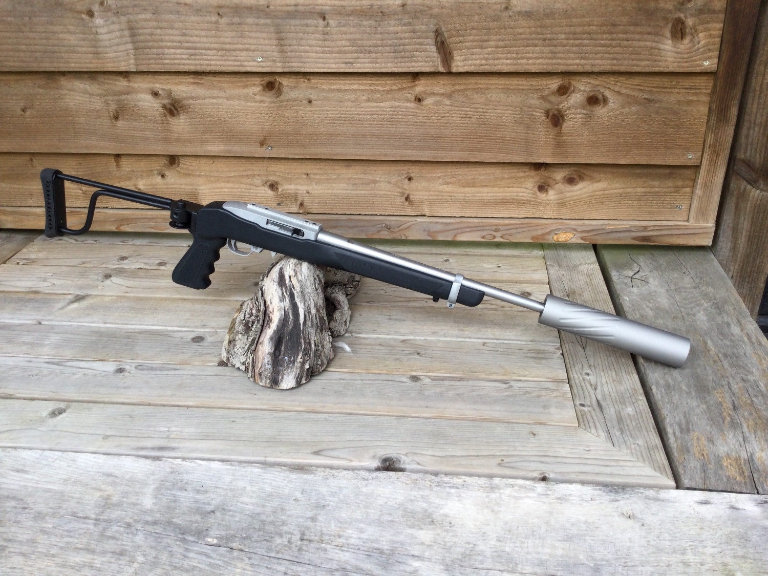 Ruger 1022 stainless custom semiautomatic rifle.22 lr Tpr  Ruger Semi-Auto .22 Rifle