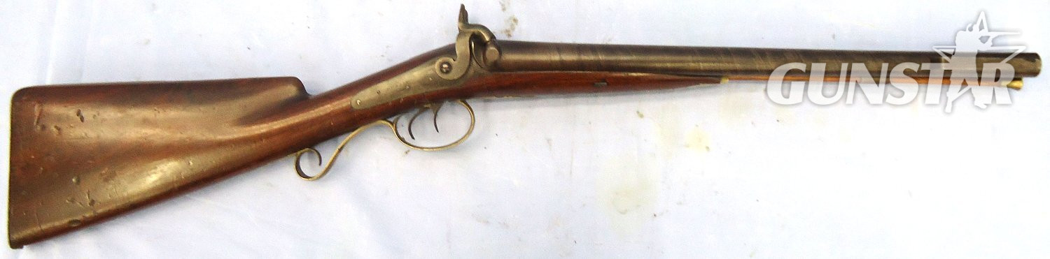 Kavanagh & Sons Mid 1850s, Irish Constabulary Double Barrelled Percussion Carbine, .750 Bore by Kavanagh, Dublin. Sn - 22726 Muzzleloader .75 Cal Muzzleloader Rifle - {CATEGORY} in 