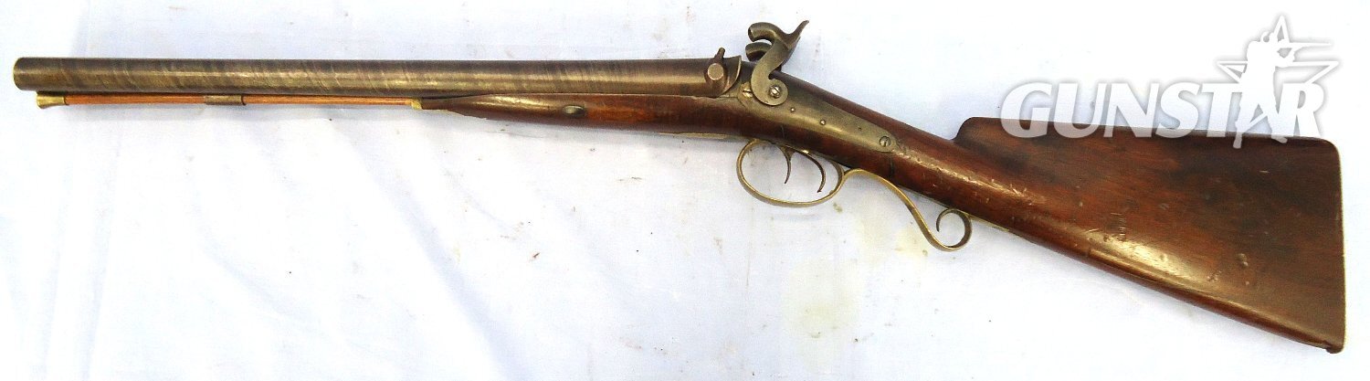 Kavanagh & Sons Mid 1850s, Irish Constabulary Double Barrelled Percussion Carbine, .750 Bore by Kavanagh, Dublin. Sn - 22726 Muzzleloader .75 Cal Muzzleloader Rifle - {CATEGORY}