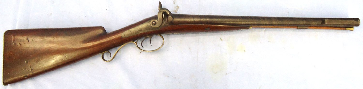 Kavanagh & Sons Mid 1850s, Irish Constabulary Double Barrelled Percussion Carbine, .750 Bore by Kavanagh, Dublin. Sn - 22726 Muzzleloader .75 Cal Muzzleloader Rifle - {CATEGORY} in 