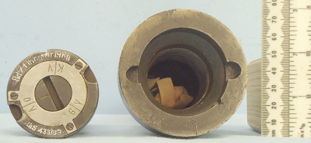 INERT DEACTIVATED. WW2 INERT Unfired German Anti Concrete Shell Base Fuse (BdZf1 INERT DEACTIVATED. WW2 INERT Unfired German Anti Concrete Shell Base Fuse (BdZf1 Antique & Militaria