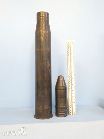  INERT DEACTIVATED 19432 Dated Unfired German WW2 5cm Patr 39 APC/HE Round For Th INERT DEACTIVATED 19432 Dated Unfired German WW2 5cm Patr 39 APC/HE Round For Th Antique & Militaria