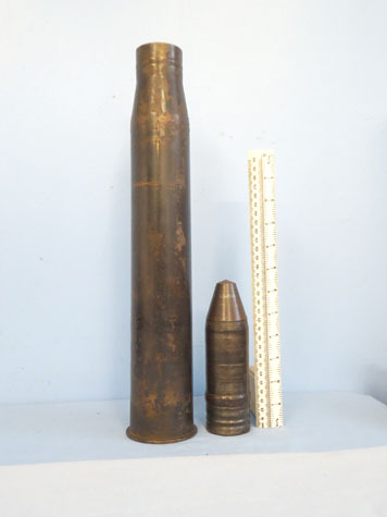  INERT DEACTIVATED 19432 Dated Unfired German WW2 5cm Patr 39 APC/HE Round For Th INERT DEACTIVATED 19432 Dated Unfired German WW2 5cm Patr 39 APC/HE Round For Th Antique & Militaria