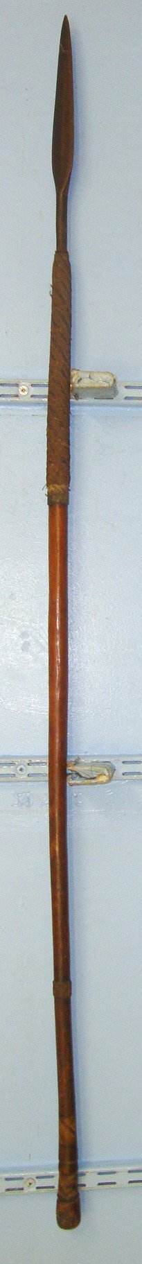  SCARCE**ORIGINAL**Victorian Era Zulu Warrior’s Assegai Short Stabbing Spear With Intricate Bi-Colour Wire Binding. Sn 22867 Other Blade