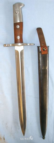 Swiss Model 1918 Schmidt Rubin Bayonet For M1911/M1931 Rifles & M41-M44 Sub Mach Bayonet