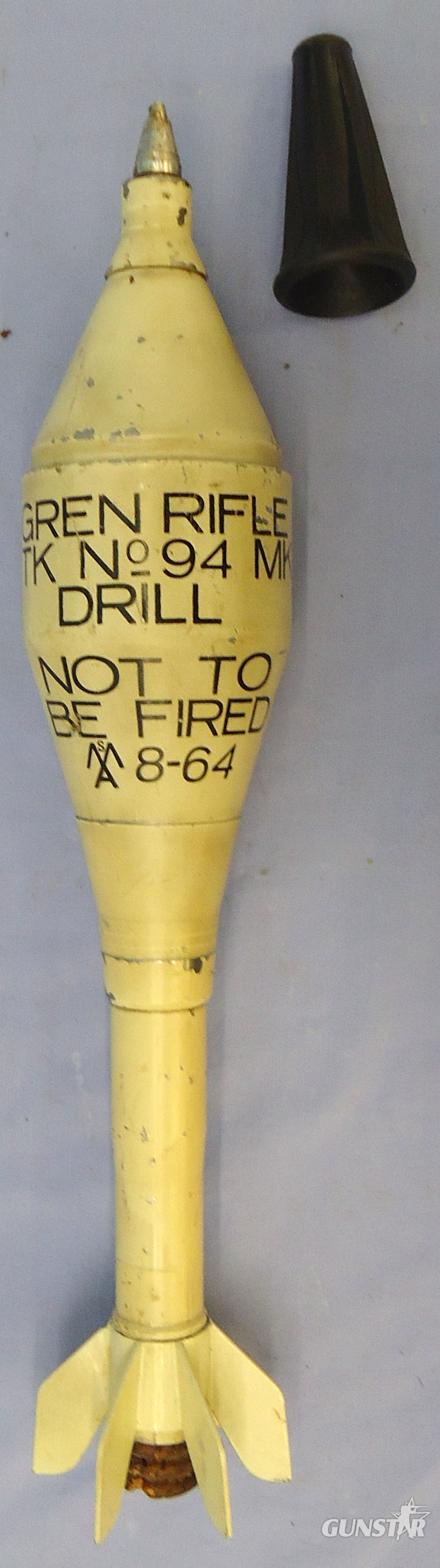 INERT. British No.94 Mark 1, Energa DRILL Rifle Grenade. - O 2027 INERT. British No.94 Mark 1, Energa DRILL Rifle Grenade. - O 2027  Other Ammunition - {CATEGORY}