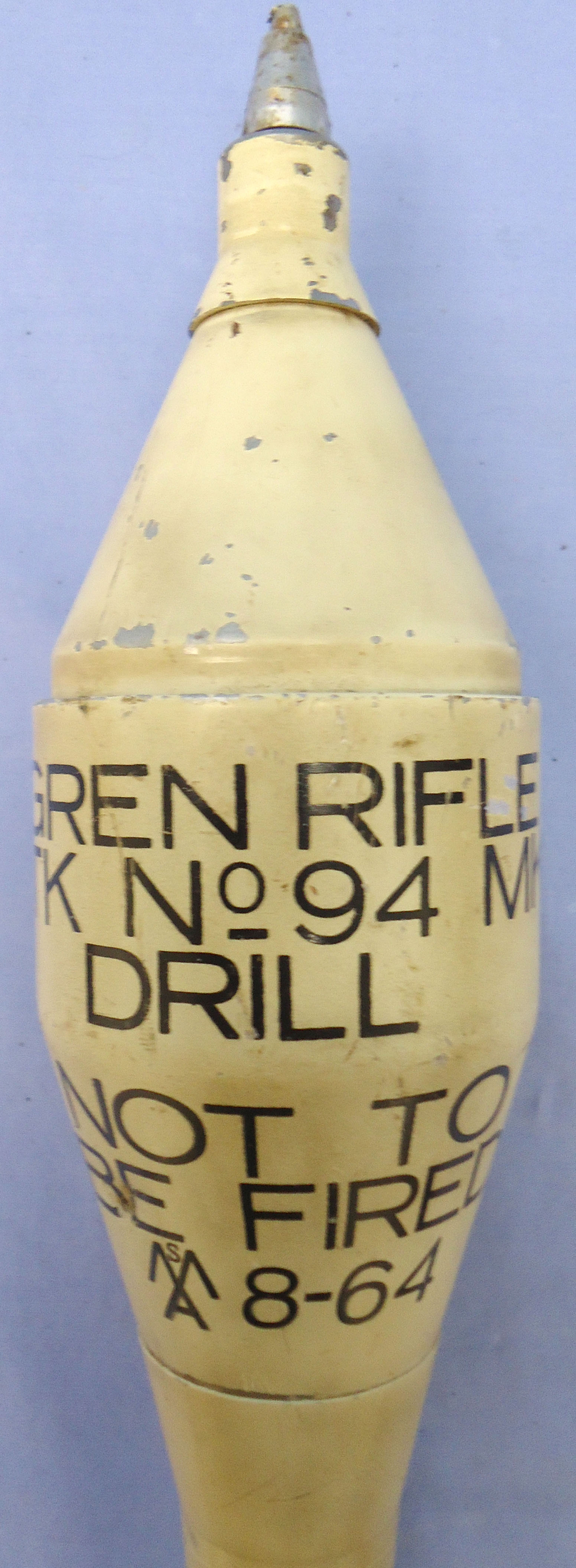  INERT. British No.94 Mark 1, Energa DRILL Rifle Grenade. - O 2027 INERT. British No.94 Mark 1, Energa DRILL Rifle Grenade. - O 2027  Other Ammunition