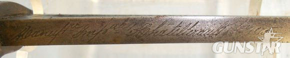 French Model 1842 Yataghan Sword Bayonet With Brass Grip Bayonet