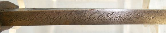 French Model 1842 Yataghan Sword Bayonet With Brass Grip Bayonet