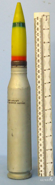 Czech M53/M59 (30x210) HEIT (High Explosive Incendiary Trace with self-destruct) Mint INERT Unfired Czech M53/M59 (30x210) HEIT (High Explosive Incendiary Trace  Antique & Militaria